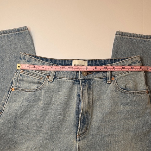 Abrand Venice Straight Jeans 28 High Rise 90s Straight Medium Wash Denim NWT - Picture 3 of 4